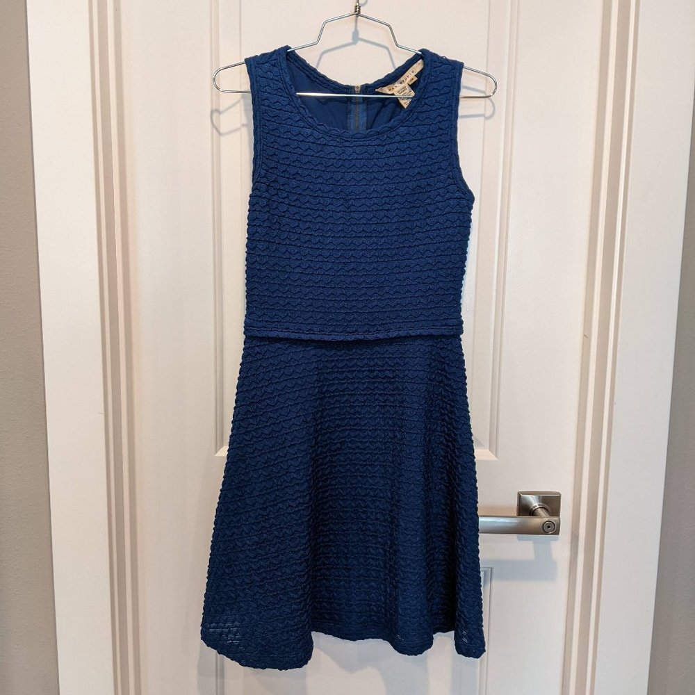 Max Studio Blue Textured Dress